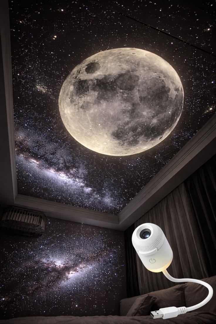 Galaxico Mini USB Galaxy Projector – Star Night Light for Room, Car & Bedroom Decor